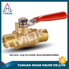 TMOK Mini Ball Valve 1/2" MALE X FEMALE NPT Chrome Plated Brass Body 450 psi M X F